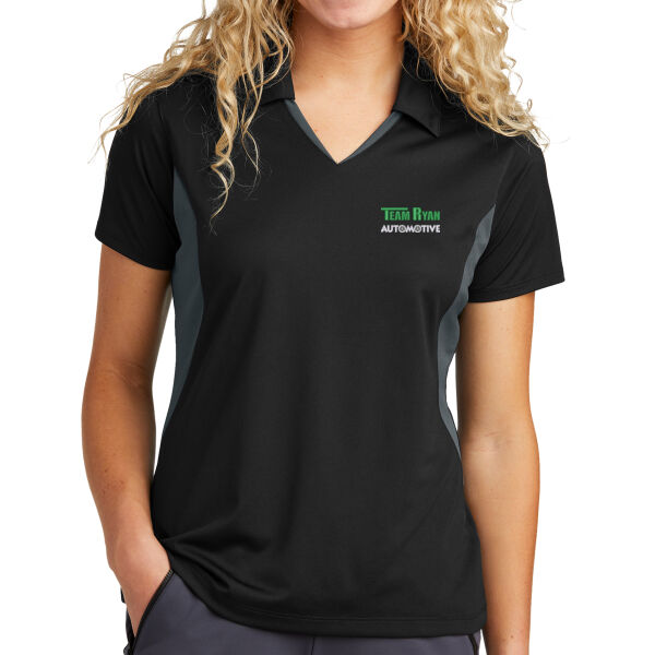 TRA - Women's Side Blocked Micropique Polo Thumbnail